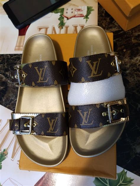 louis vuitton sandals womens|Louis Vuitton slip on sandals.